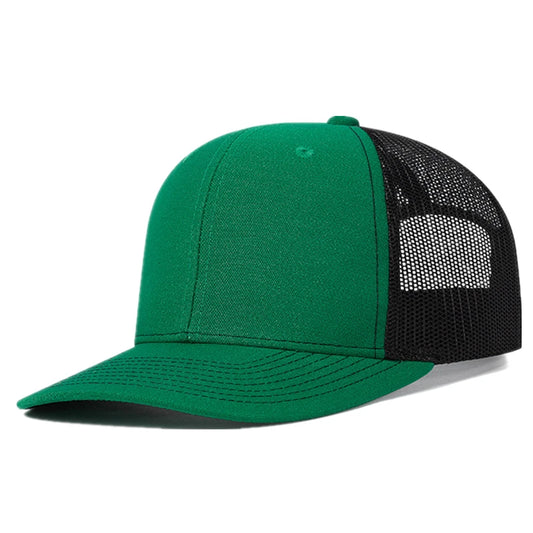 Green and Black Cotton Trucker Cap