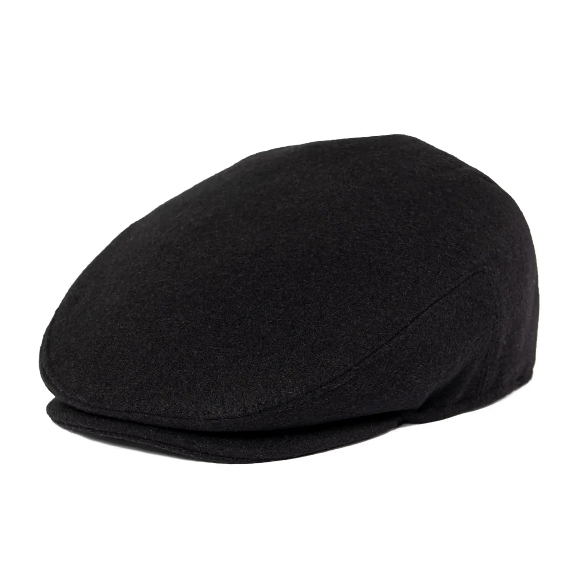 Herringbone Wool Blend Flat Cap