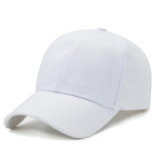 White Classic Style Baseball Cap