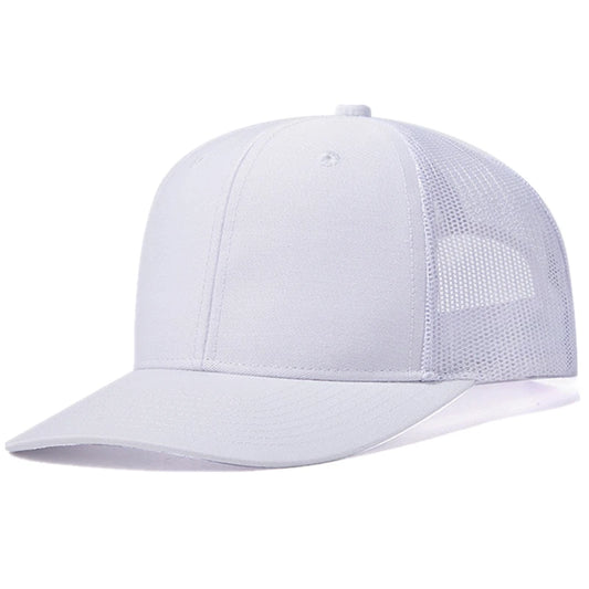 White Cotton Trucker Cap