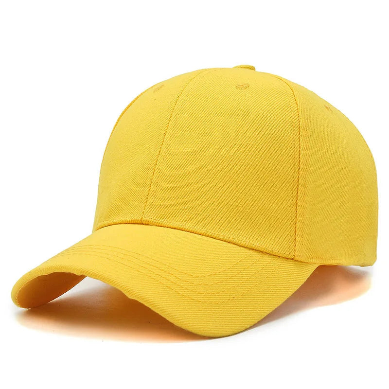 Yellow Classic Style Baseball Cap