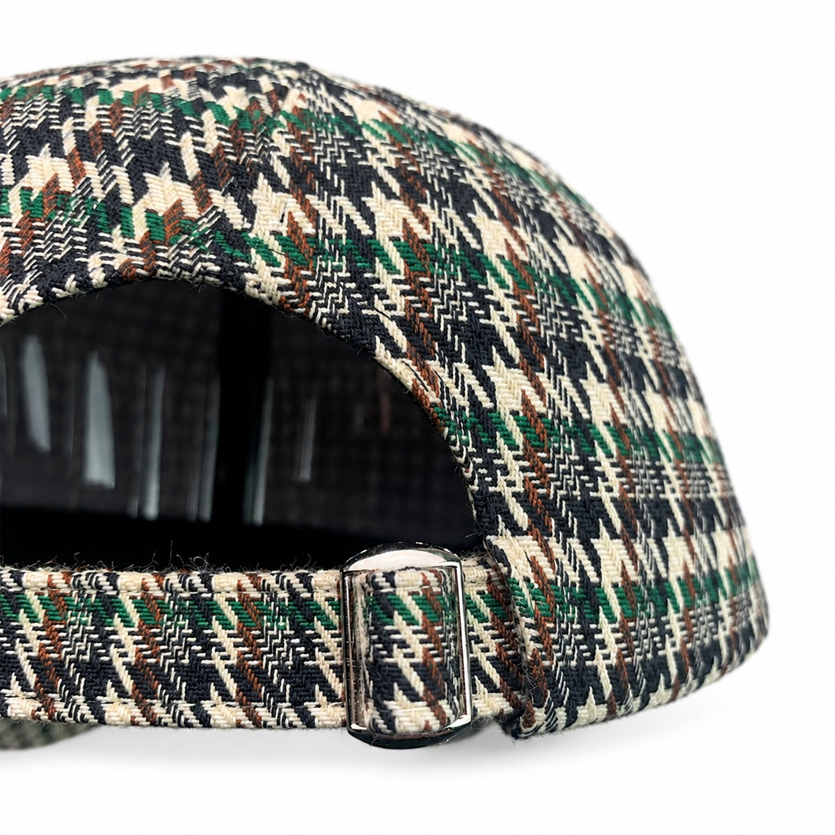 Brown & Cream of Houndstooth Baseball Cap