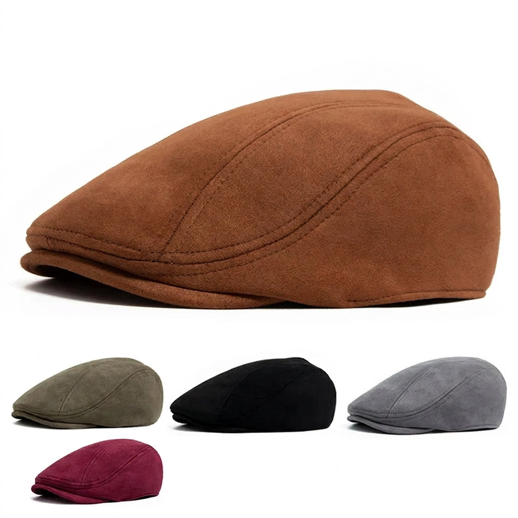 Berry Red Suede Style Beret