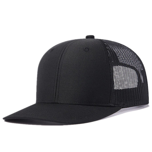 Black Cotton Trucker Cap