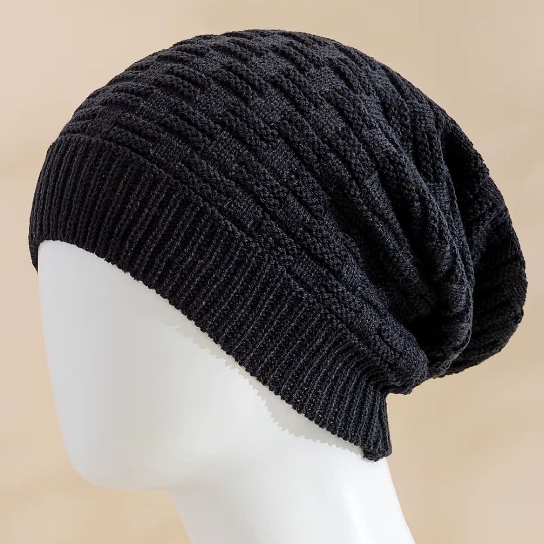 Black Slouchy Beanie