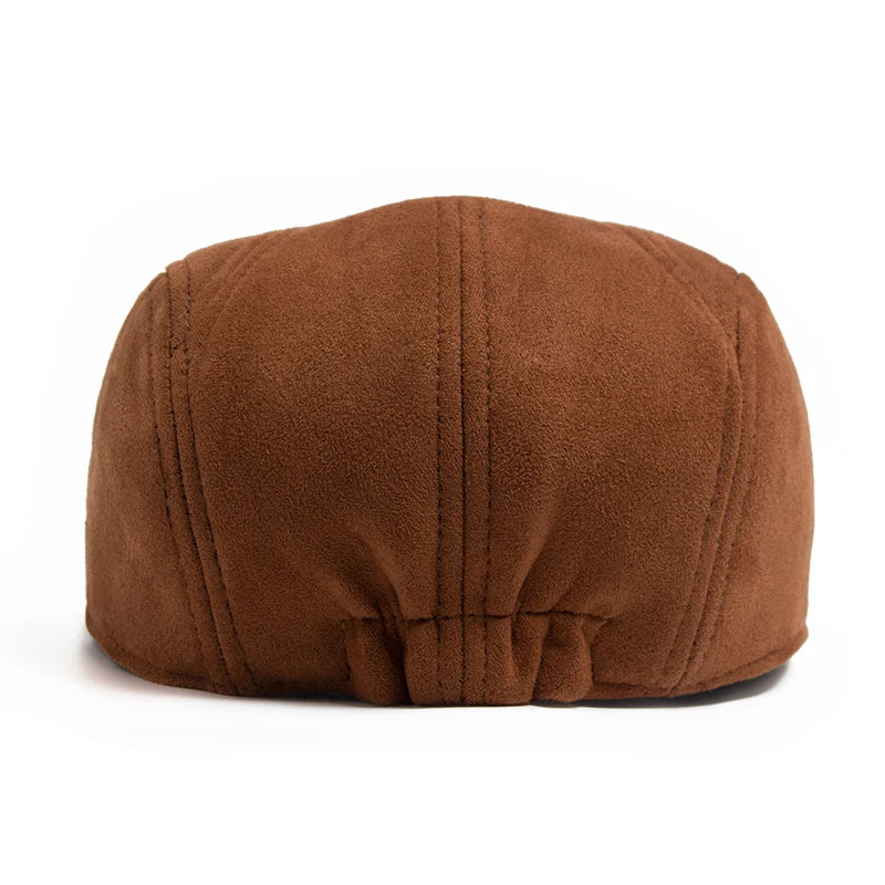 Berry Red Suede Style Beret