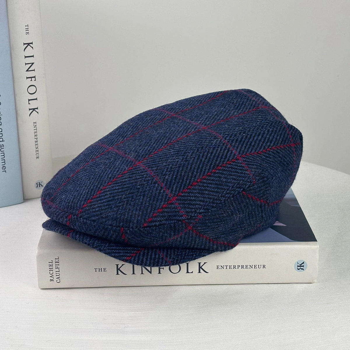 Classic Plaid Woven Flat Cap