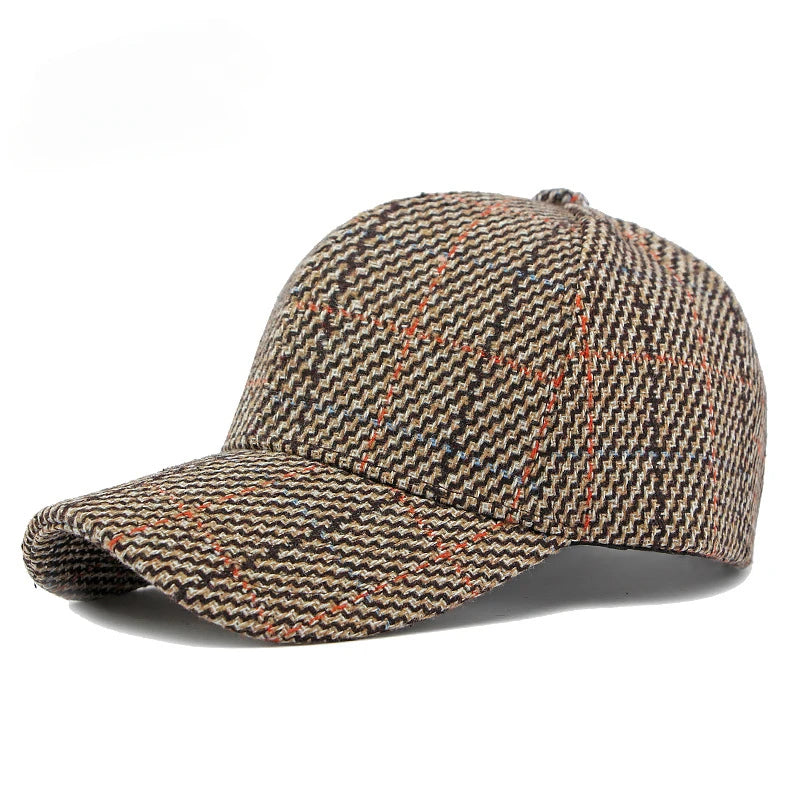 Grey Heritage Checkered Baseball Cap