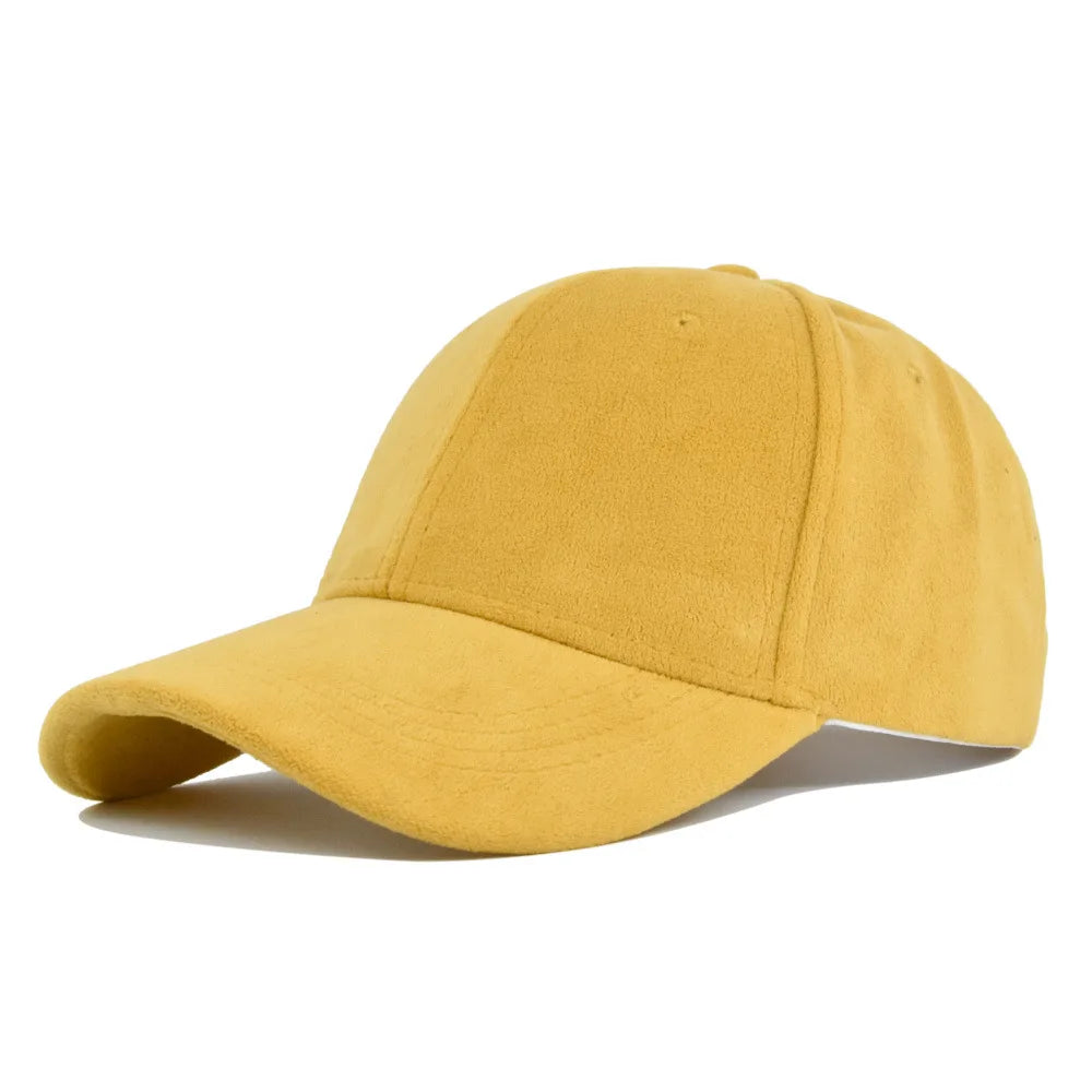 Autumn Green Suede-Effect Baseball Cap