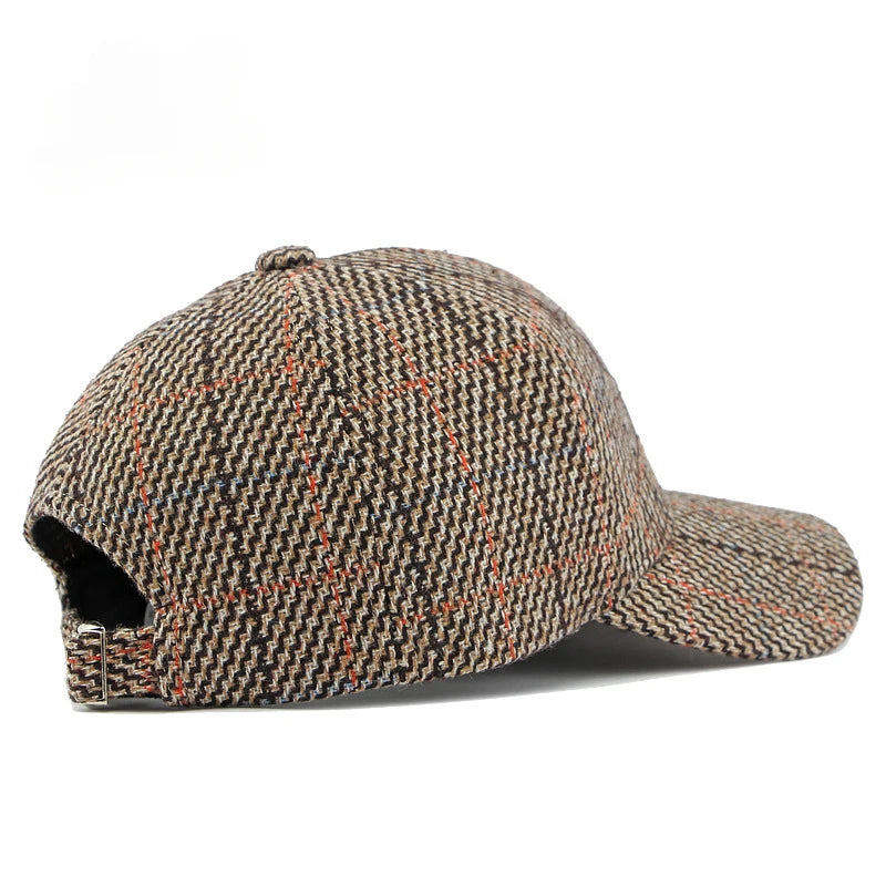 Grey Heritage Checkered Baseball Cap