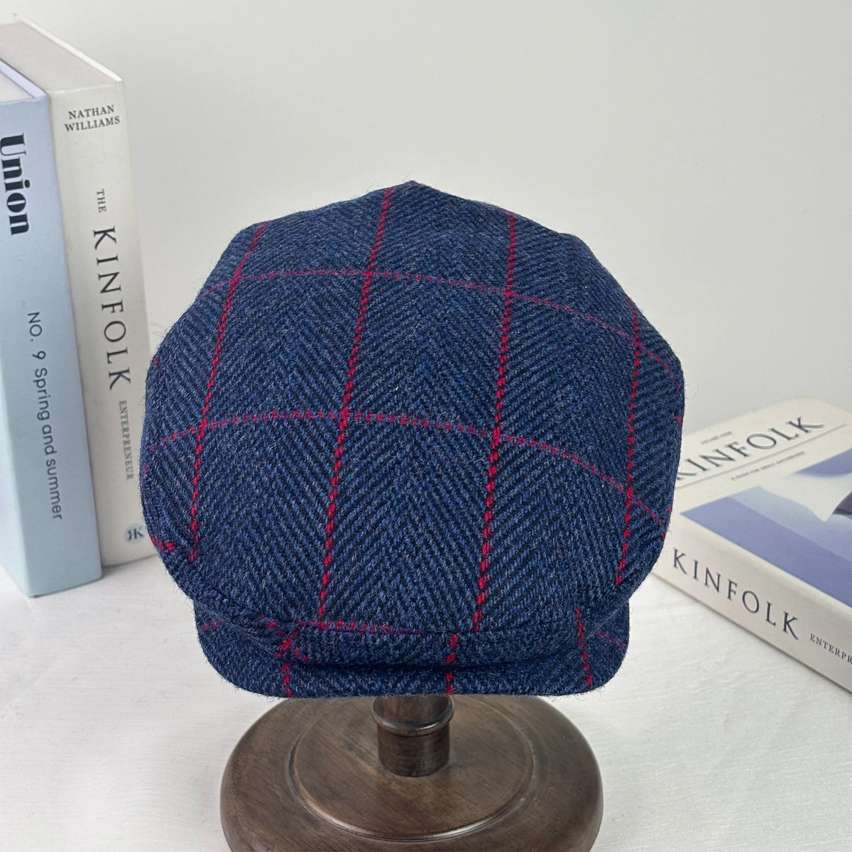 Classic Plaid Woven Flat Cap