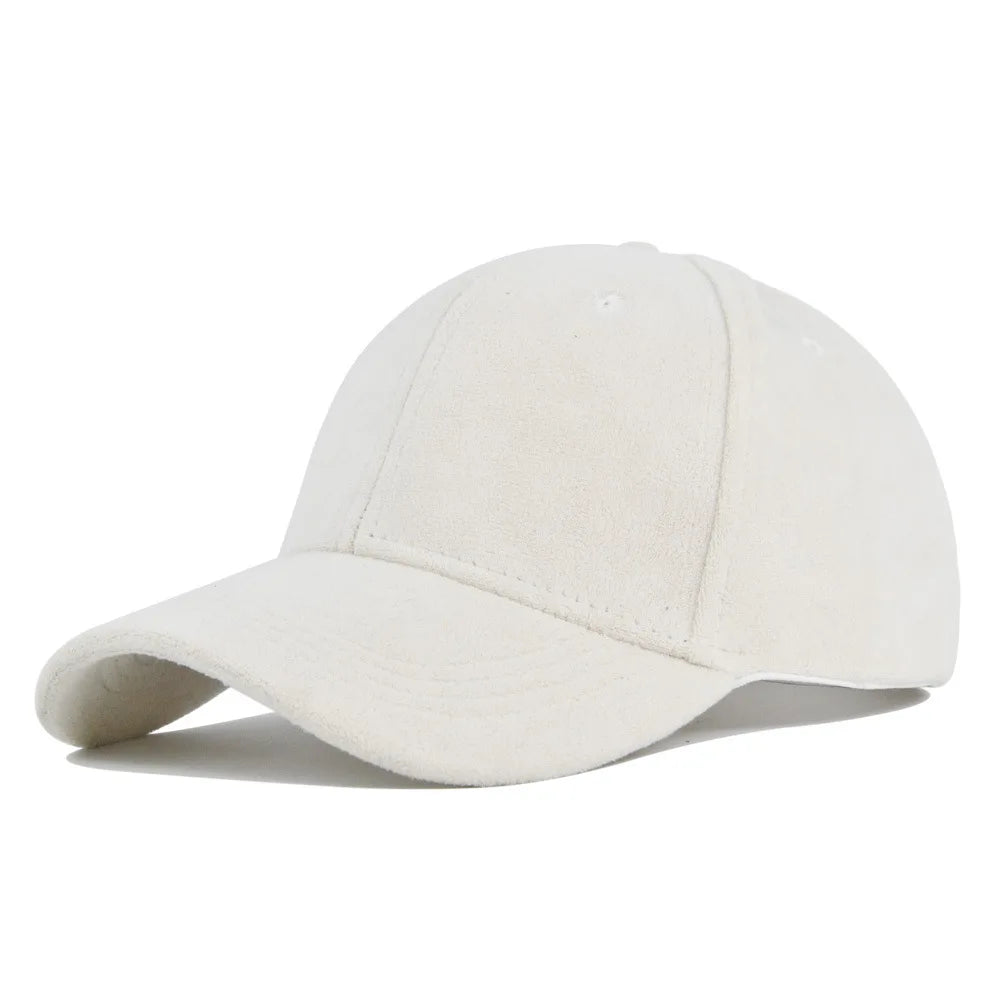 Autumn Green Suede-Effect Baseball Cap
