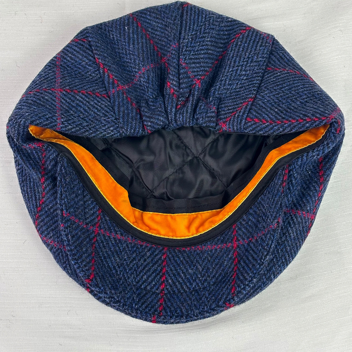 Classic Plaid Woven Flat Cap
