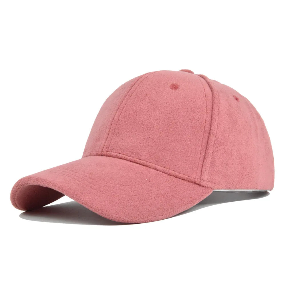 Autumn Green Suede-Effect Baseball Cap