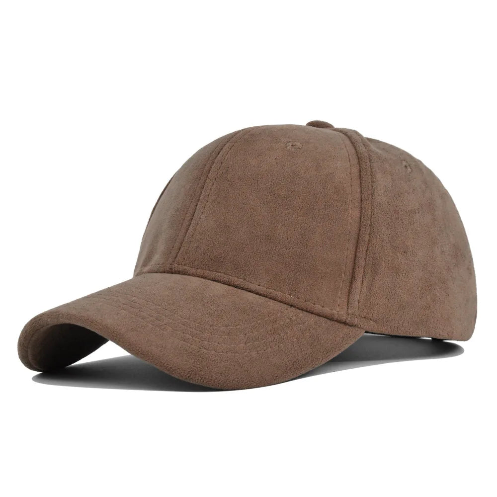 Autumn Green Suede-Effect Baseball Cap