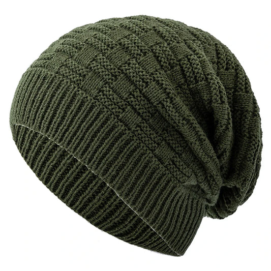 Khaki Slouchy Beanie
